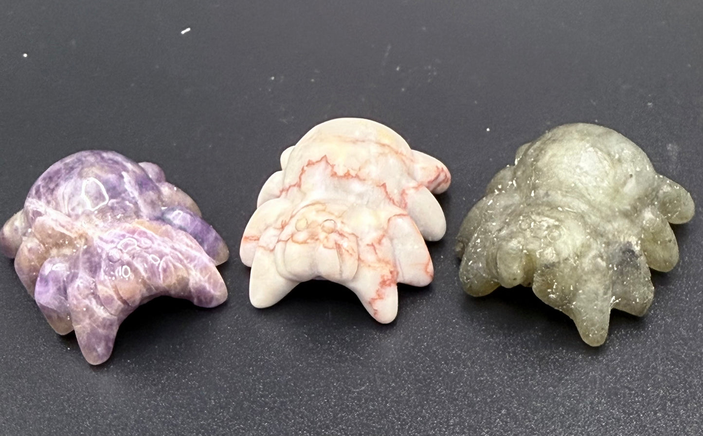 Spiderweb Jasper Spider Carving – 2.7cm