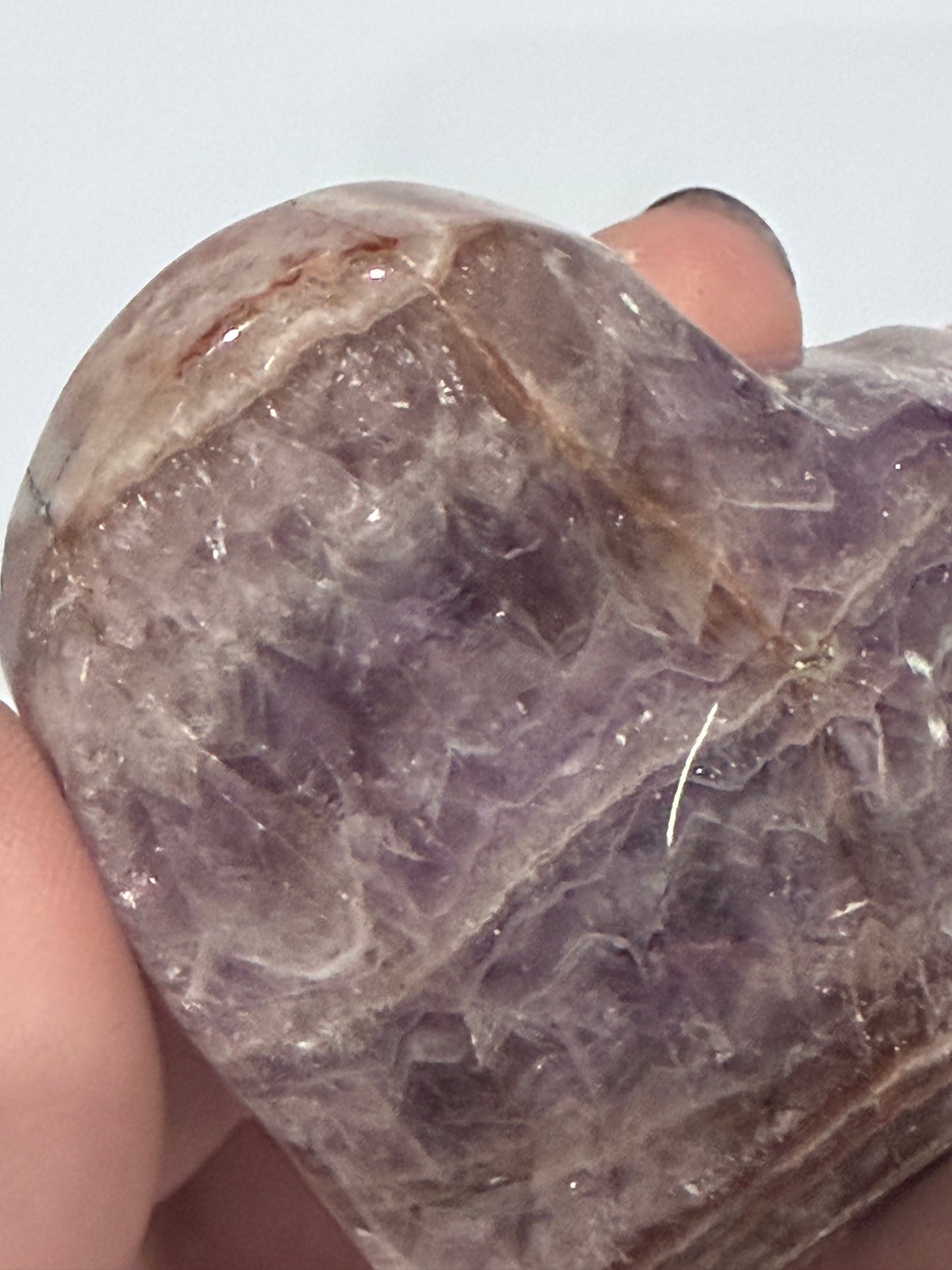 Amethyst & Agate heart J