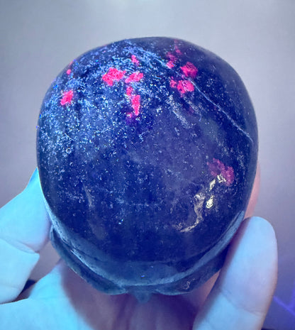 Ruby in Zoisite Skull (UV Reactive) – Large | 757g