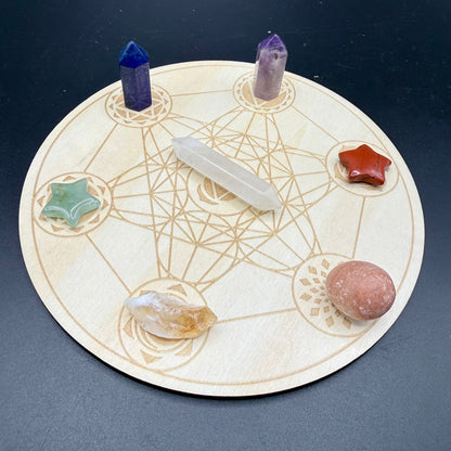 Chakra Crystal Grid Set – Energy Balancing & Healing