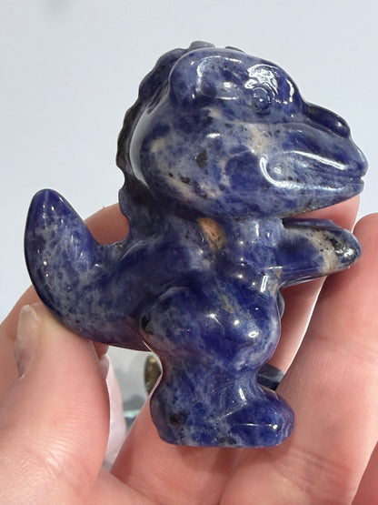 6cm T-Rex Sodalite Crystal Carving