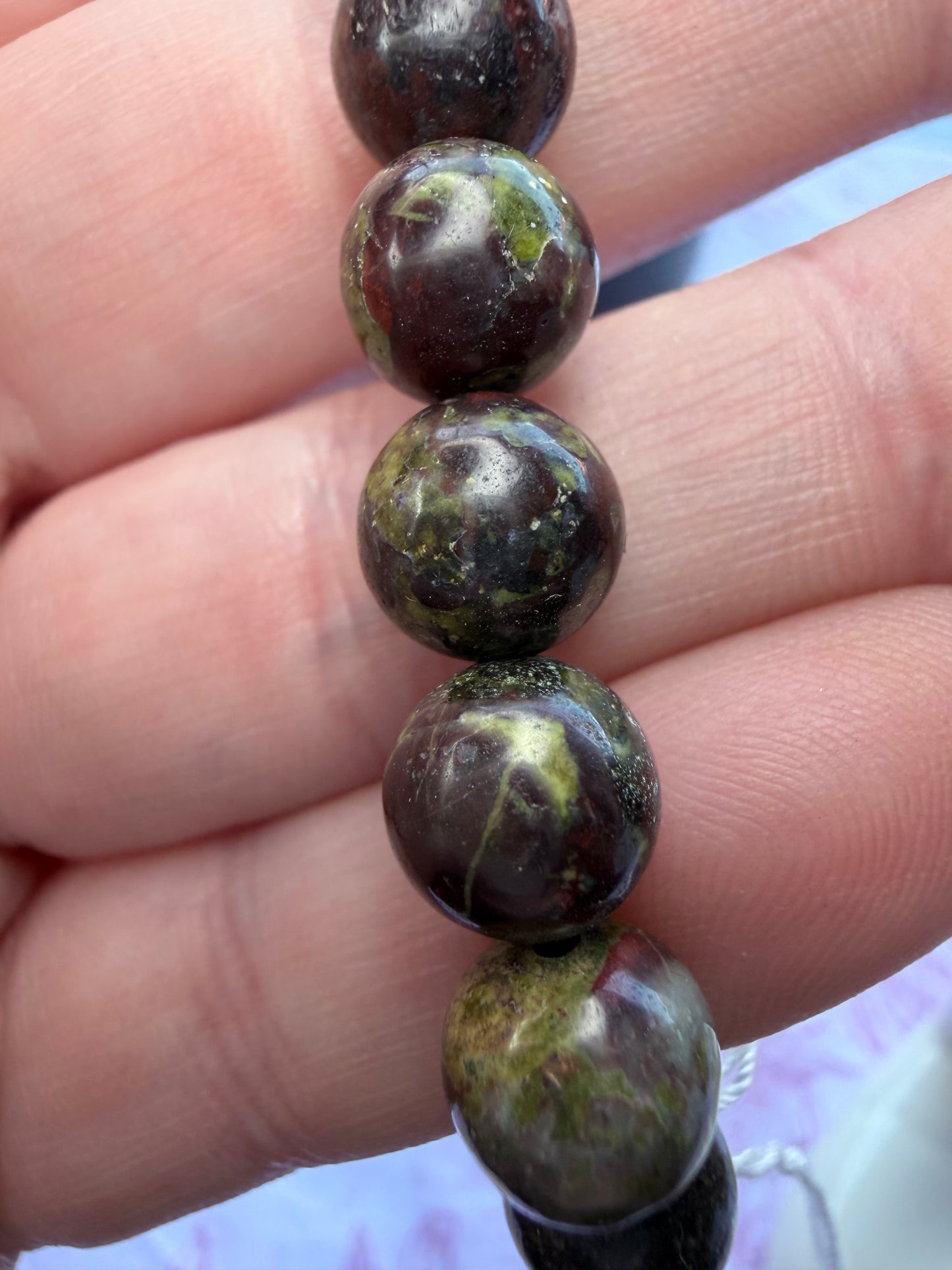 Dragon Blood Jasper Bracelet – 8mm (Stretch)