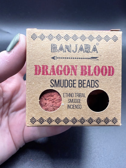 Dragon Blood Smudge Beads by Banjara