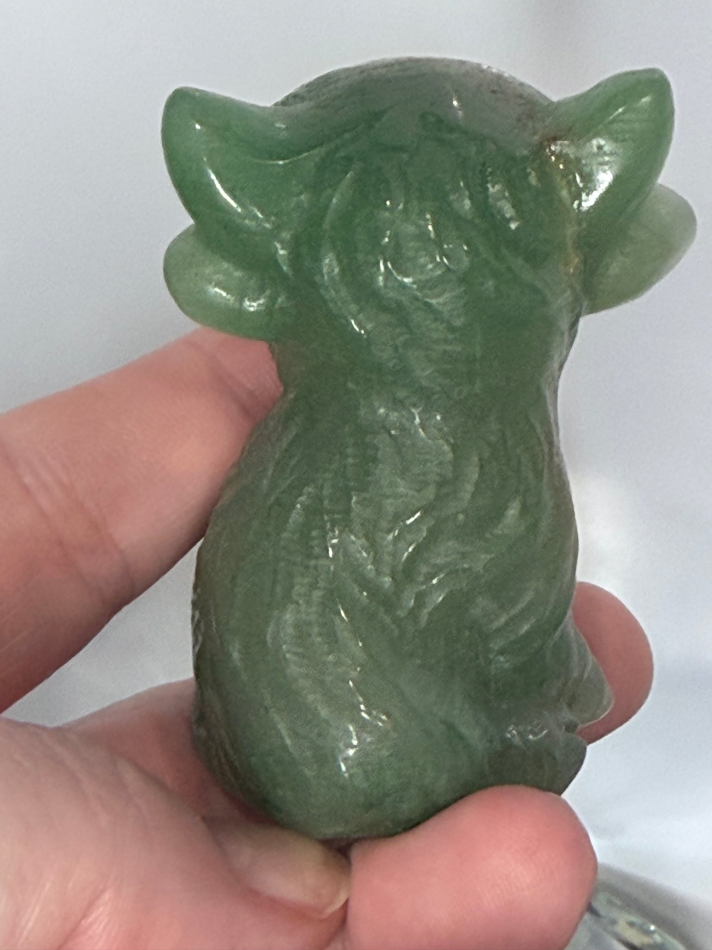 Green Aventurine Sitting Cow Carving – 6cm