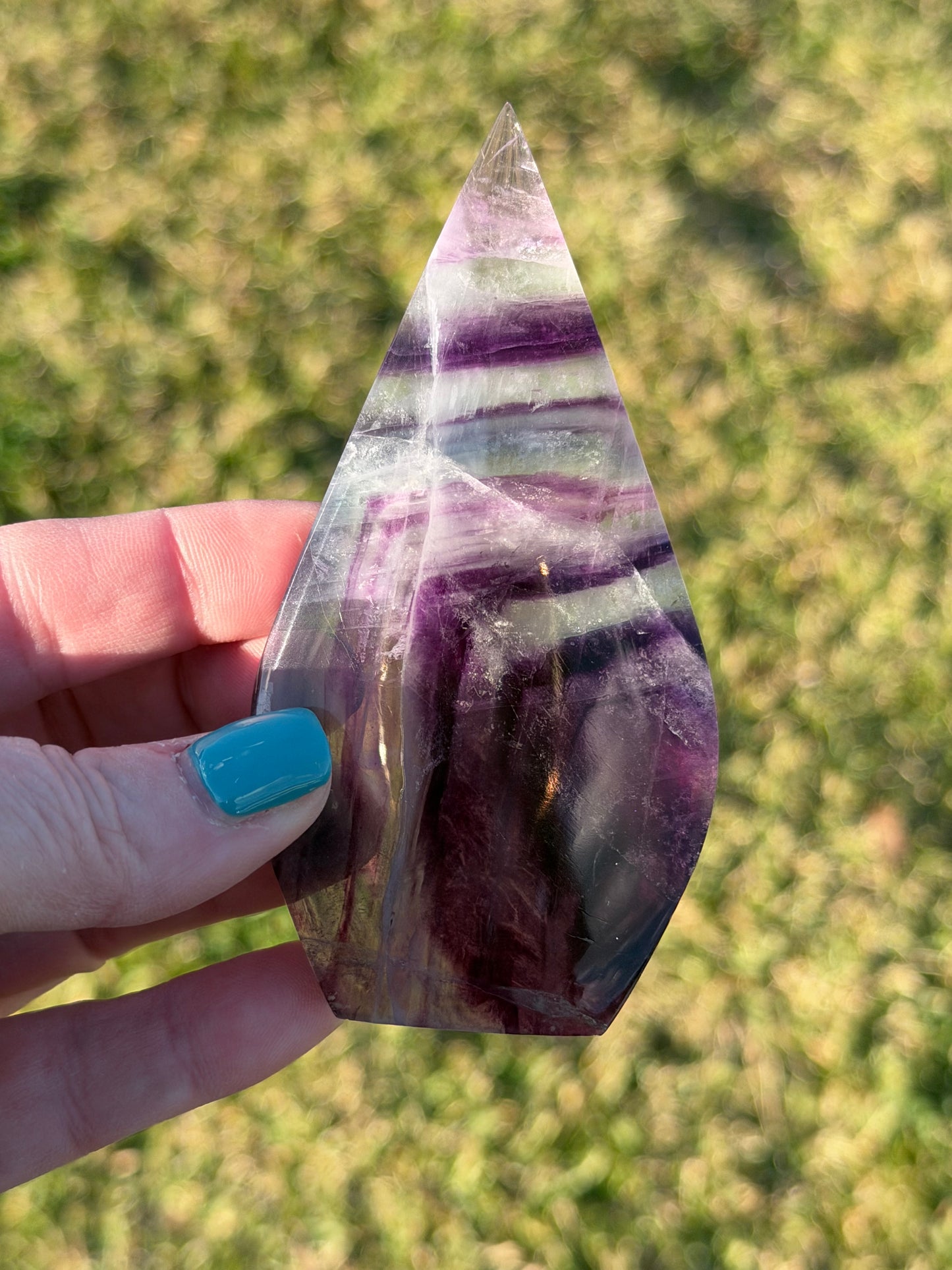 Rainbow Fluorite Freeform – 11cm | 160g