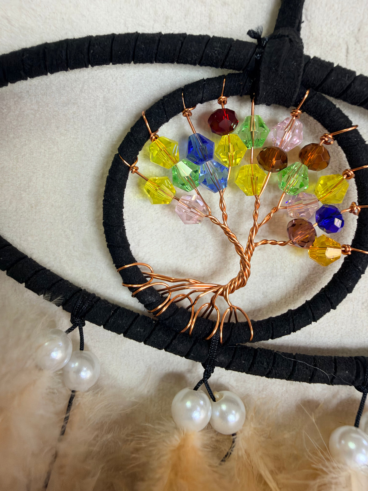 Evil Eye Tree of Life Dreamcatcher – 35 × 15cm