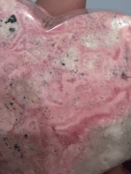 Pink Rhodonite Heart (Peru) B