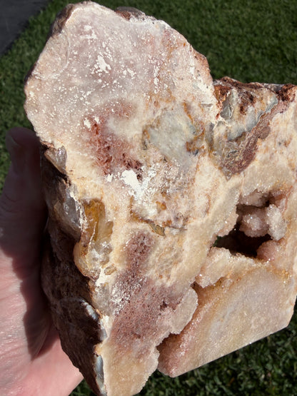 Pink Amethyst Druzy Freeform 1.8kg | Large Crystal Display Piece