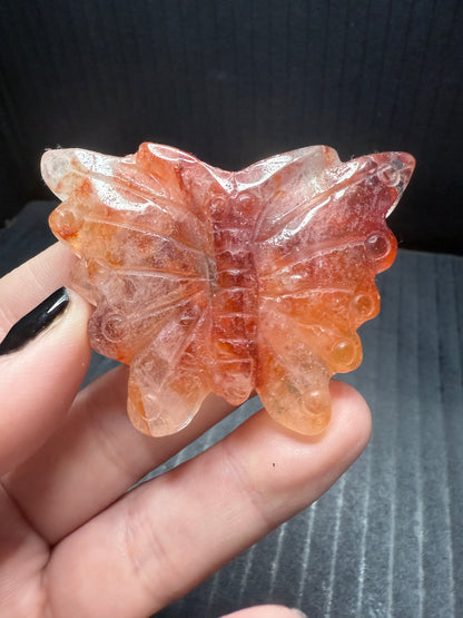 Fire Quartz Butterfly