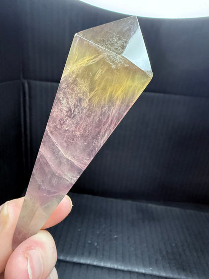 Candy Fluorite Wand on stand