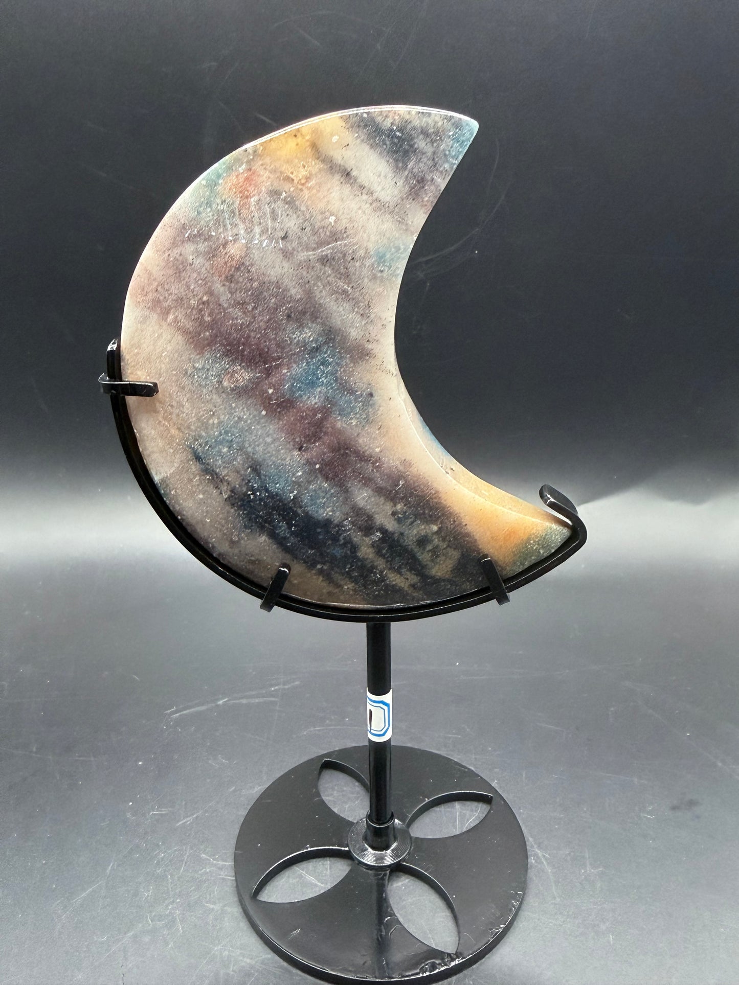 Trolleite Moon on Custom Stand