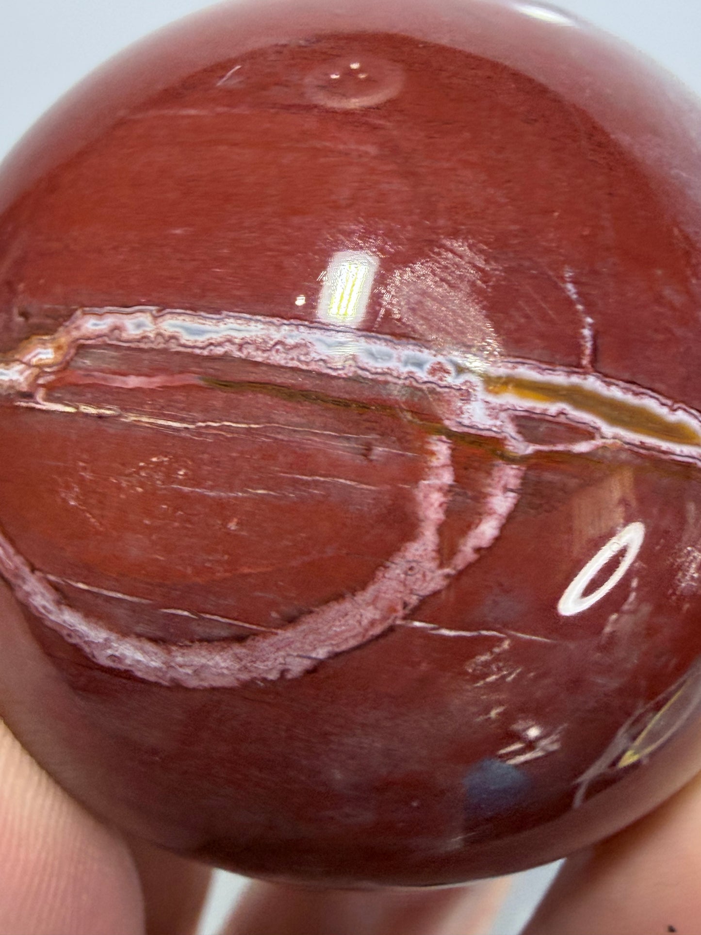 Pink Petrified Wood Sphere – 180g | 5cm