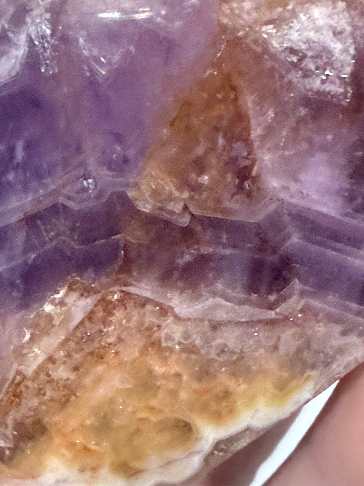 Amethyst & Banded Agate Heart 94g | 6.6 × 6.1 cm | Self-Standing I