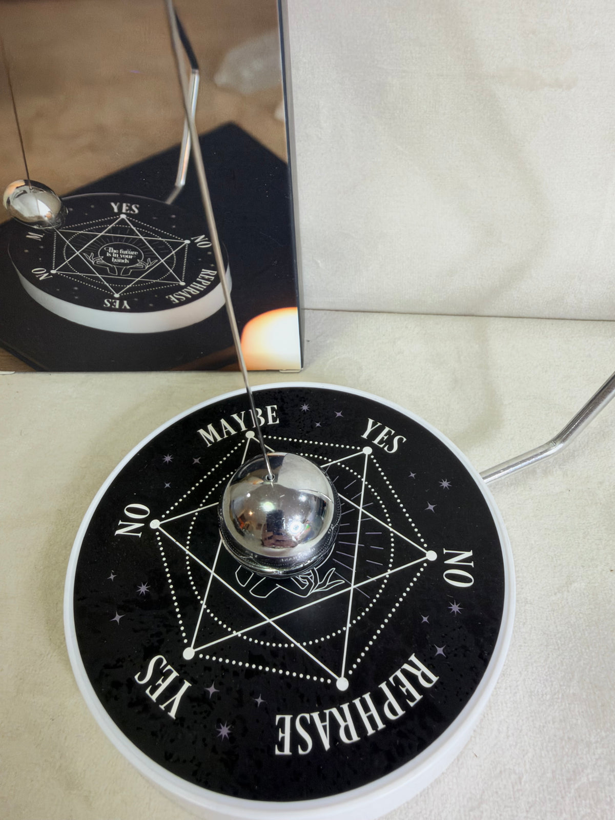 Fortune Teller Decision Maker Pendulum – Crystal Ball Design
