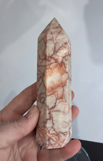Red Vein Jasper Crystal Tower – 13.5cm | 320g D