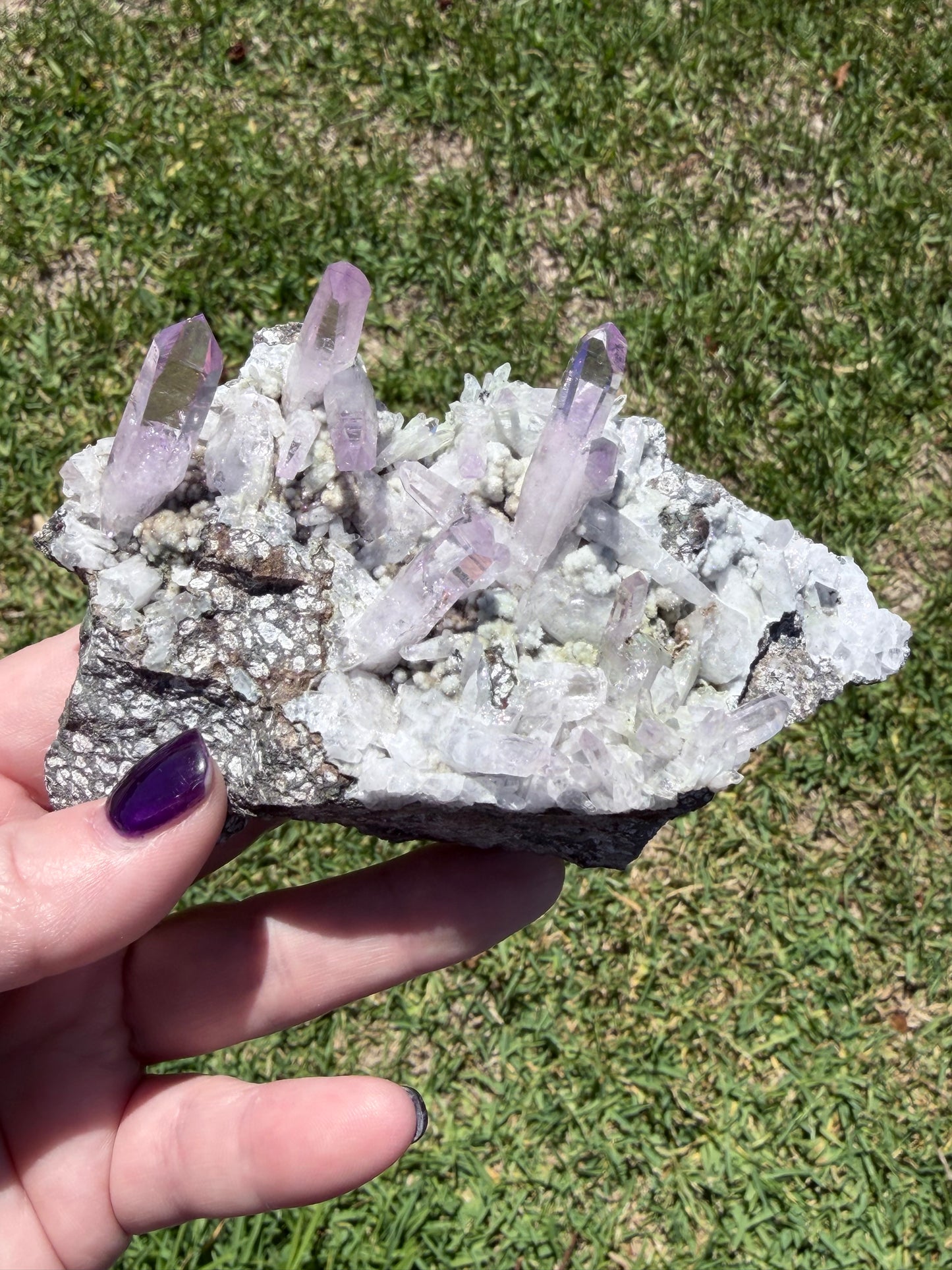 VERA CRUZ AMETHYST CLUSTER ON MATRIX — COLLECTOR PIECE 260g