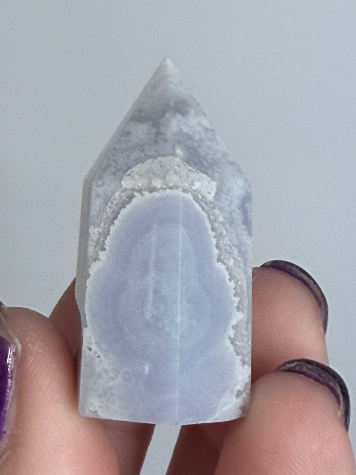 Blue Lace Agate Tower – 3.6cm | 22g