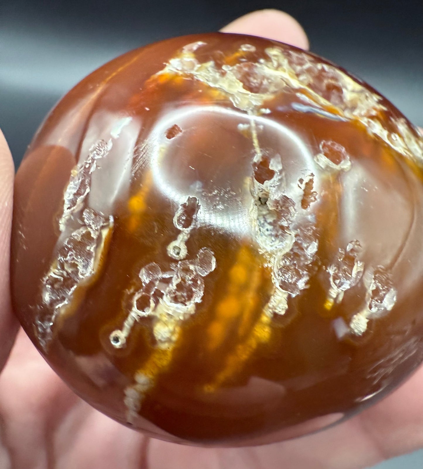 Carnelian Agate Druzy Freeform