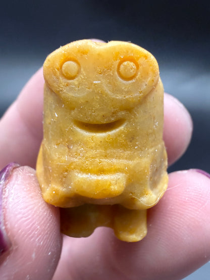 Yellow Jasper Minion Carving