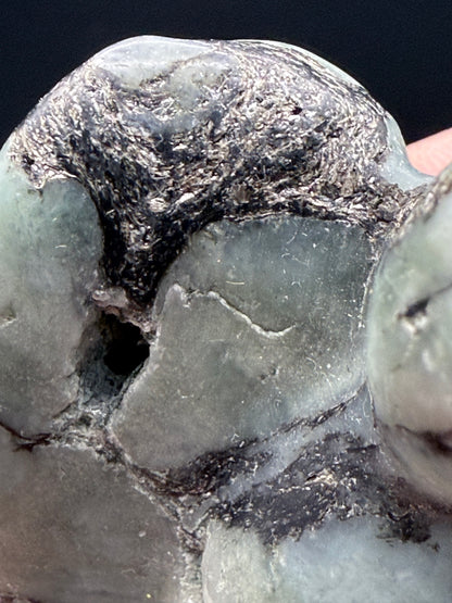 Larvikite with pyrite Angel