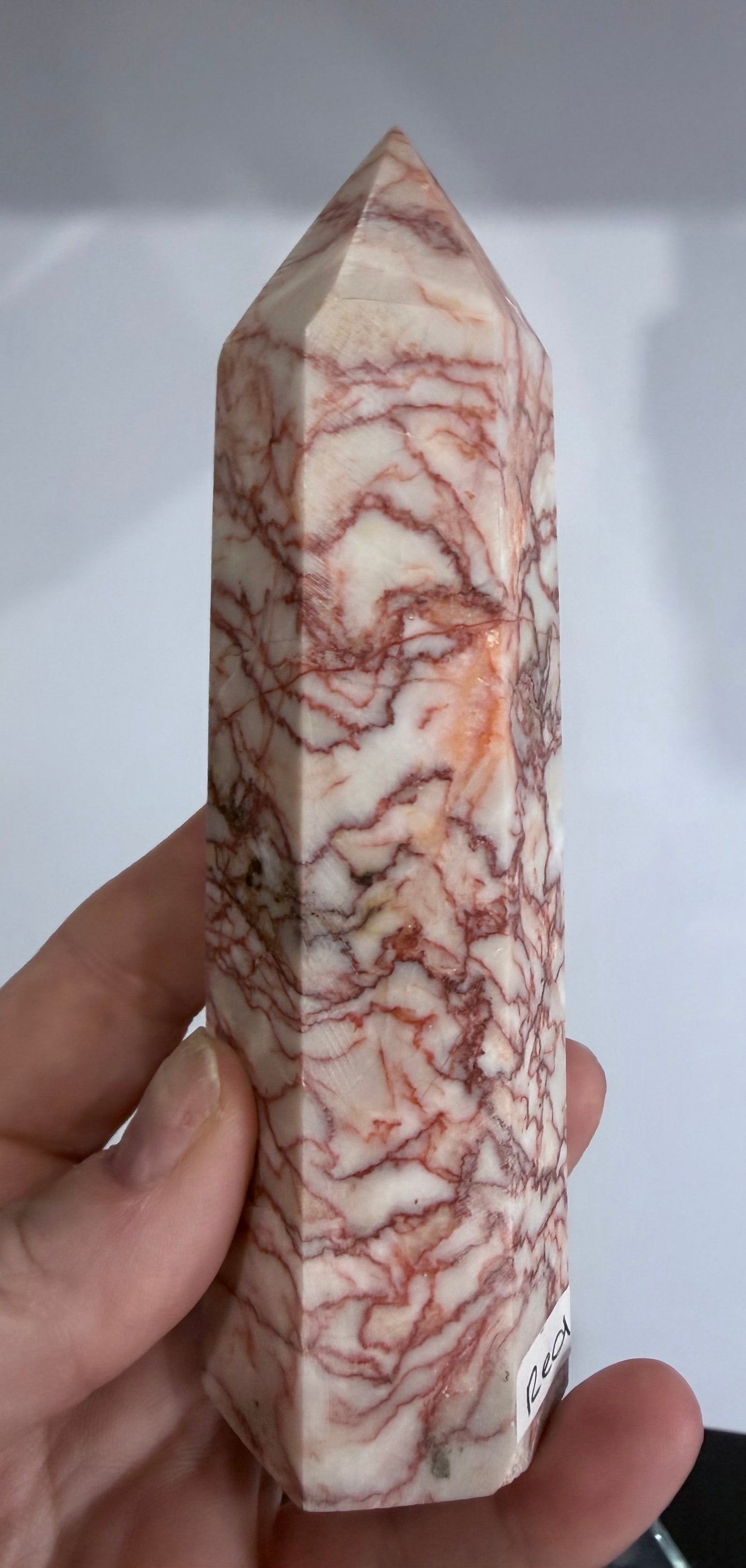Red Vein Jasper Crystal Tower – 14cm | 330g A