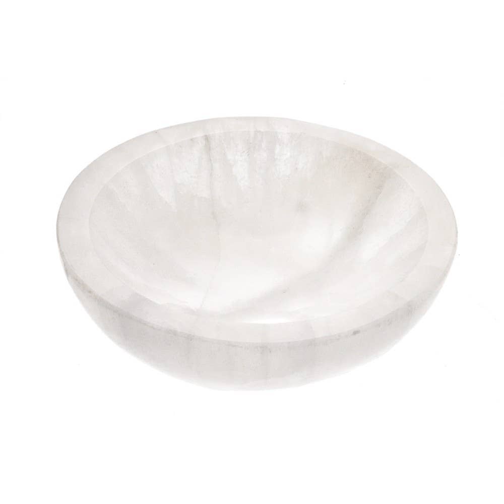 Circular Selenite Bowl. - Purification