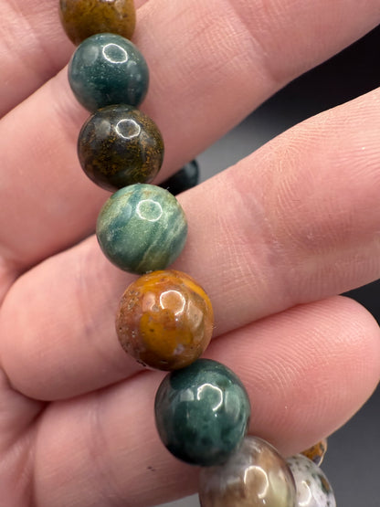 Indian Moss Agate Bracelet – 8mm