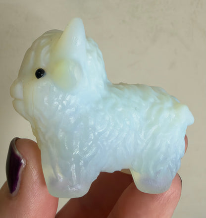 Highland Cow Opalite Carving – 5–6 cm