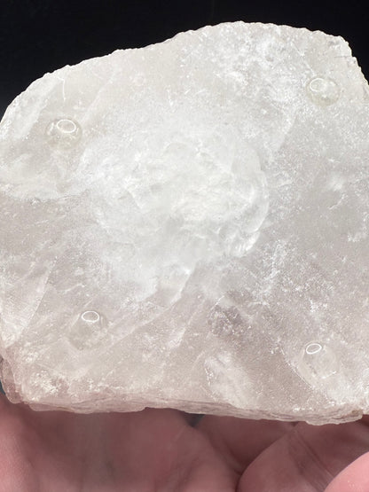 Clear Quartz Raw Candle Holder