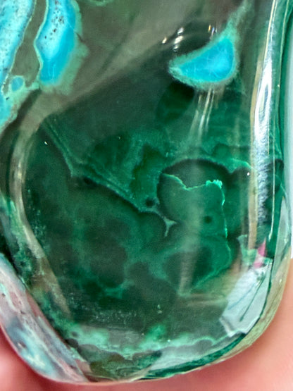 Chrysocolla with Malachite Freeform Premium– Madagascar – 275g -