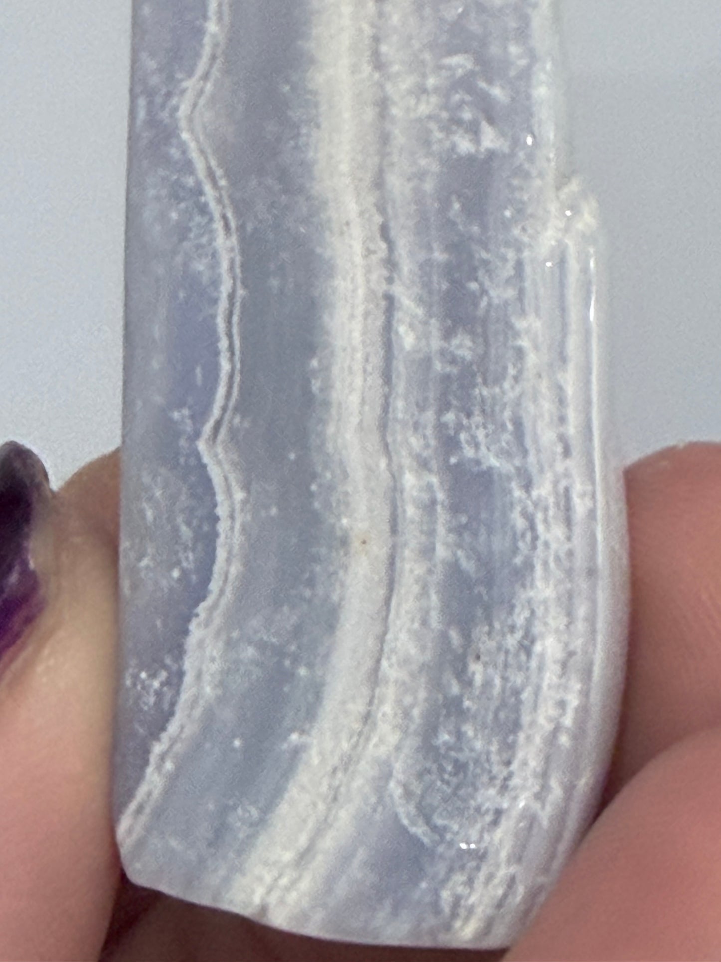Blue Lace Agate Cake Slice – | 17g H