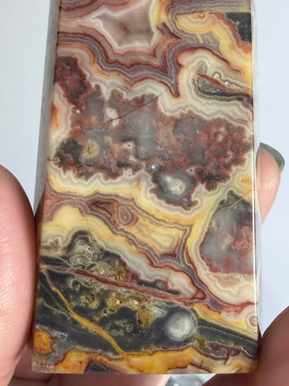 Crazy Lace Agate Tower – C -