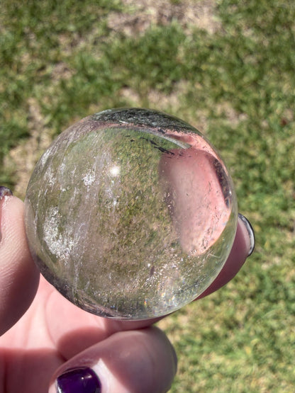 Lodolite (Garden Quartz) “Eye” Sphere – 4cm | 82g