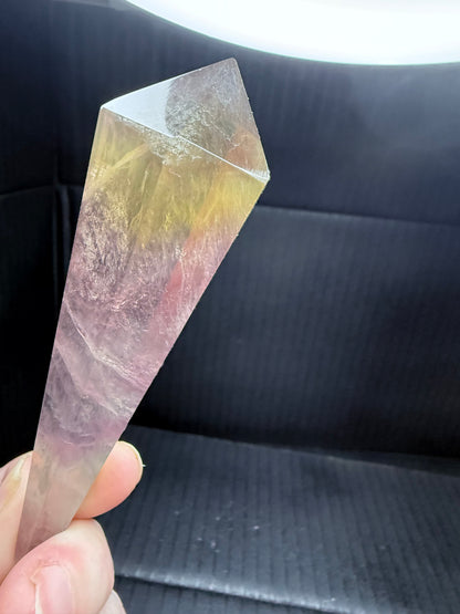 Candy Fluorite Wand on stand