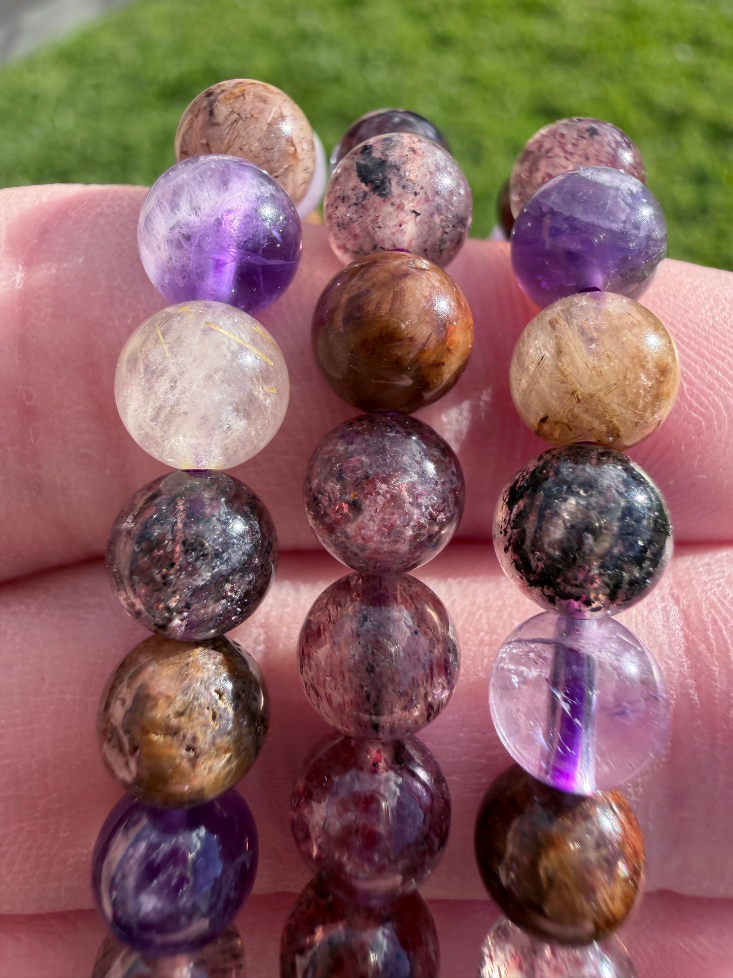 High Quality 6mm Mixed Quartz Bracelet