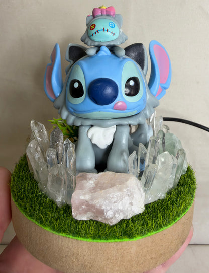 Stitch & Scrump Fluorite Crystal Garden USB Lamp