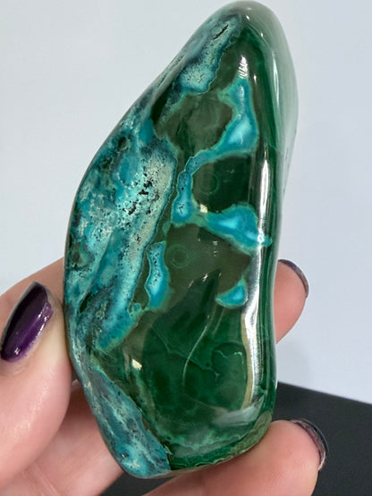Chrysocolla with Malachite Freeform Premium– Madagascar – 275g -