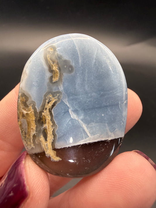 Blue Opal Worry Stone