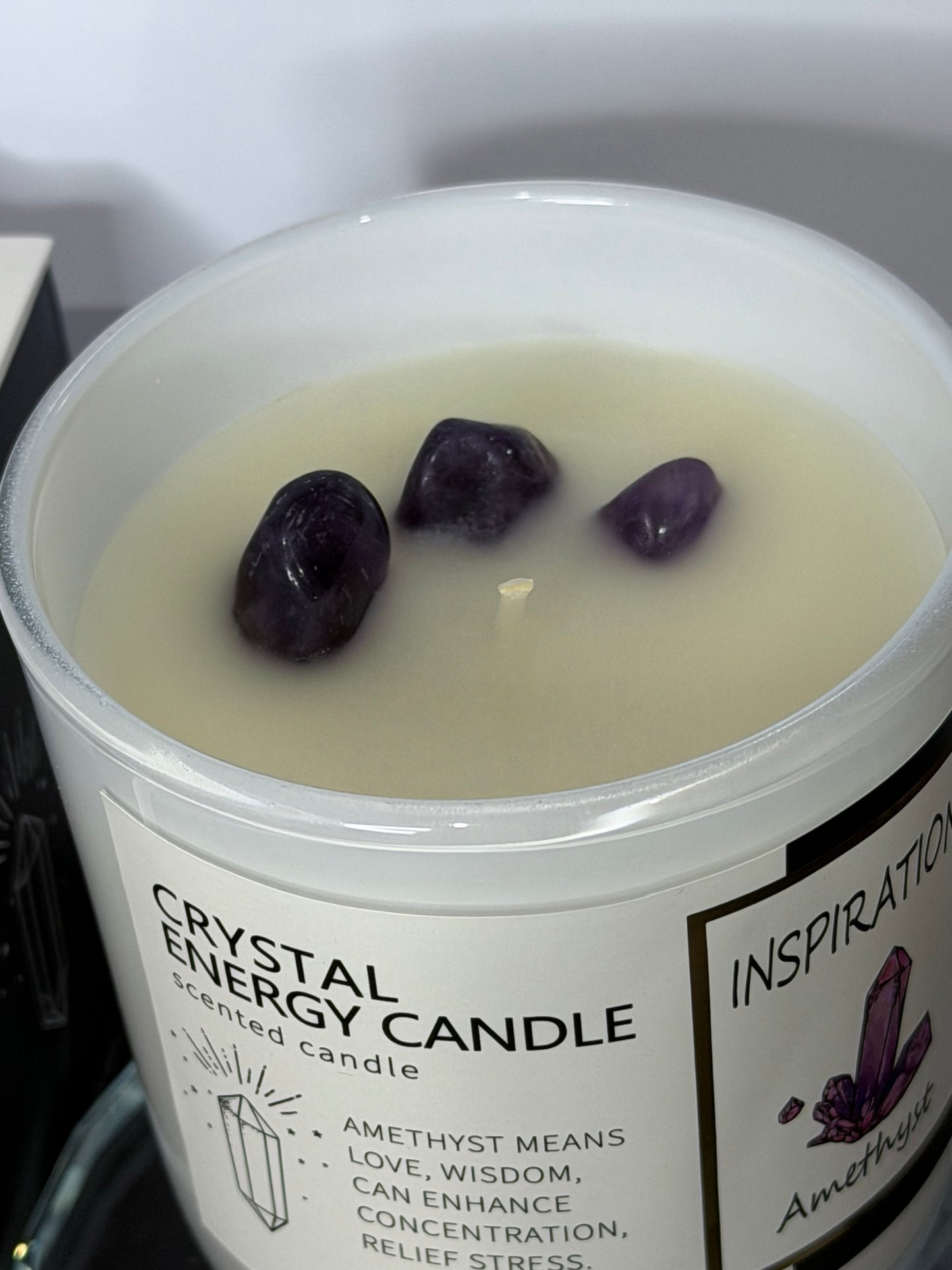 Inspiration Crystal Energy Candle – Amethyst | 180g