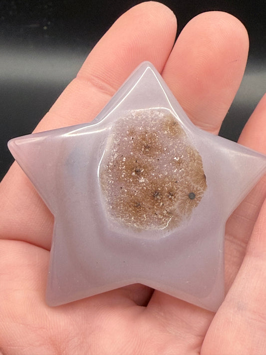 Druzy Agate Star