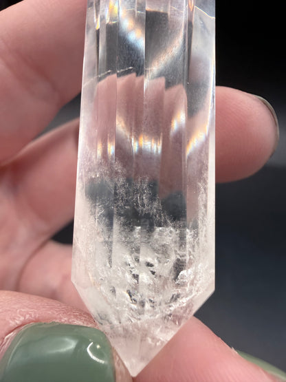 Clear Quartz Vogel Wand – 43 g | 7.3 × 2 cm