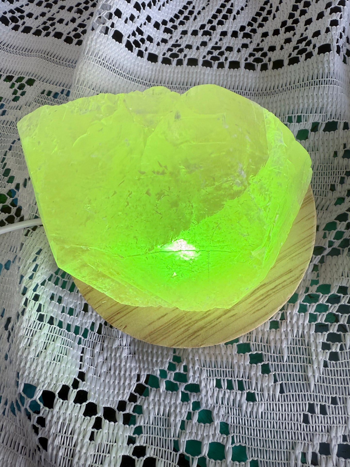 Raw Calcite on Light Base