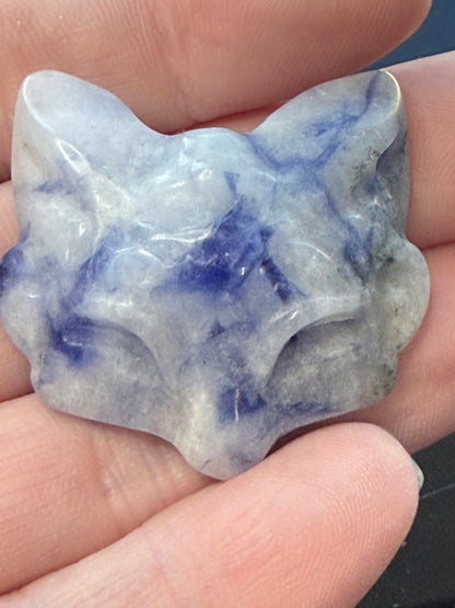 Chinese Sodalite Fox Mask
