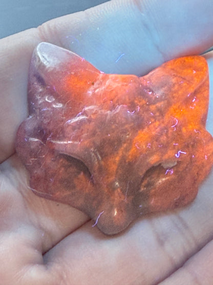 Chinese Sodalite Fox Mask