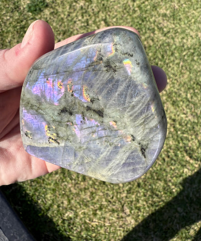 Polished Purple Flash Labradorite Freeform