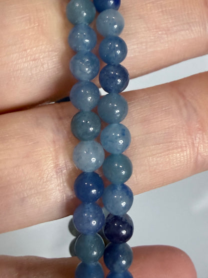 4mm Blue Aventurine Bracelet –

Encourages Confidence