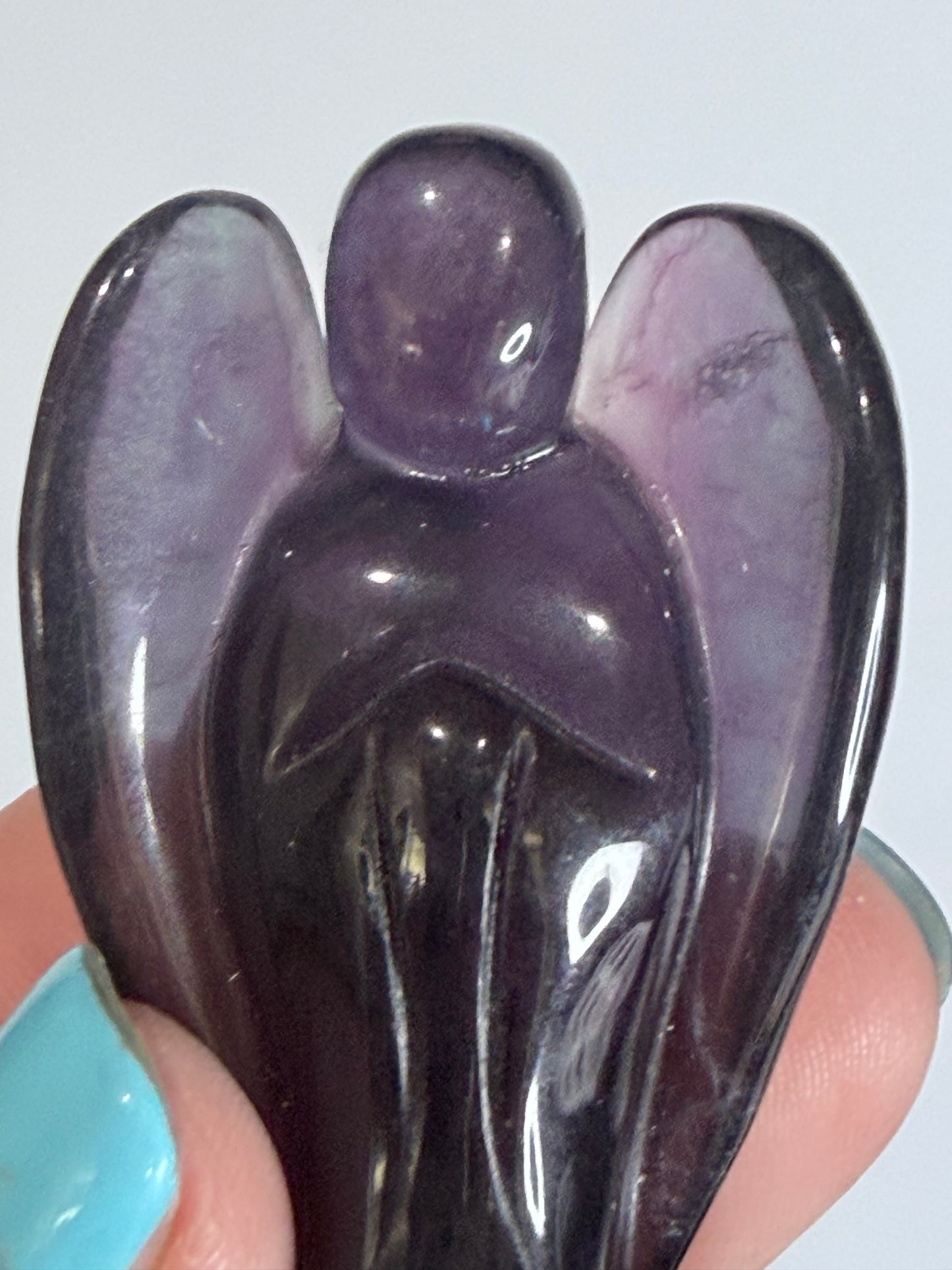 Rainbow Fluorite Angel – 6cm B -