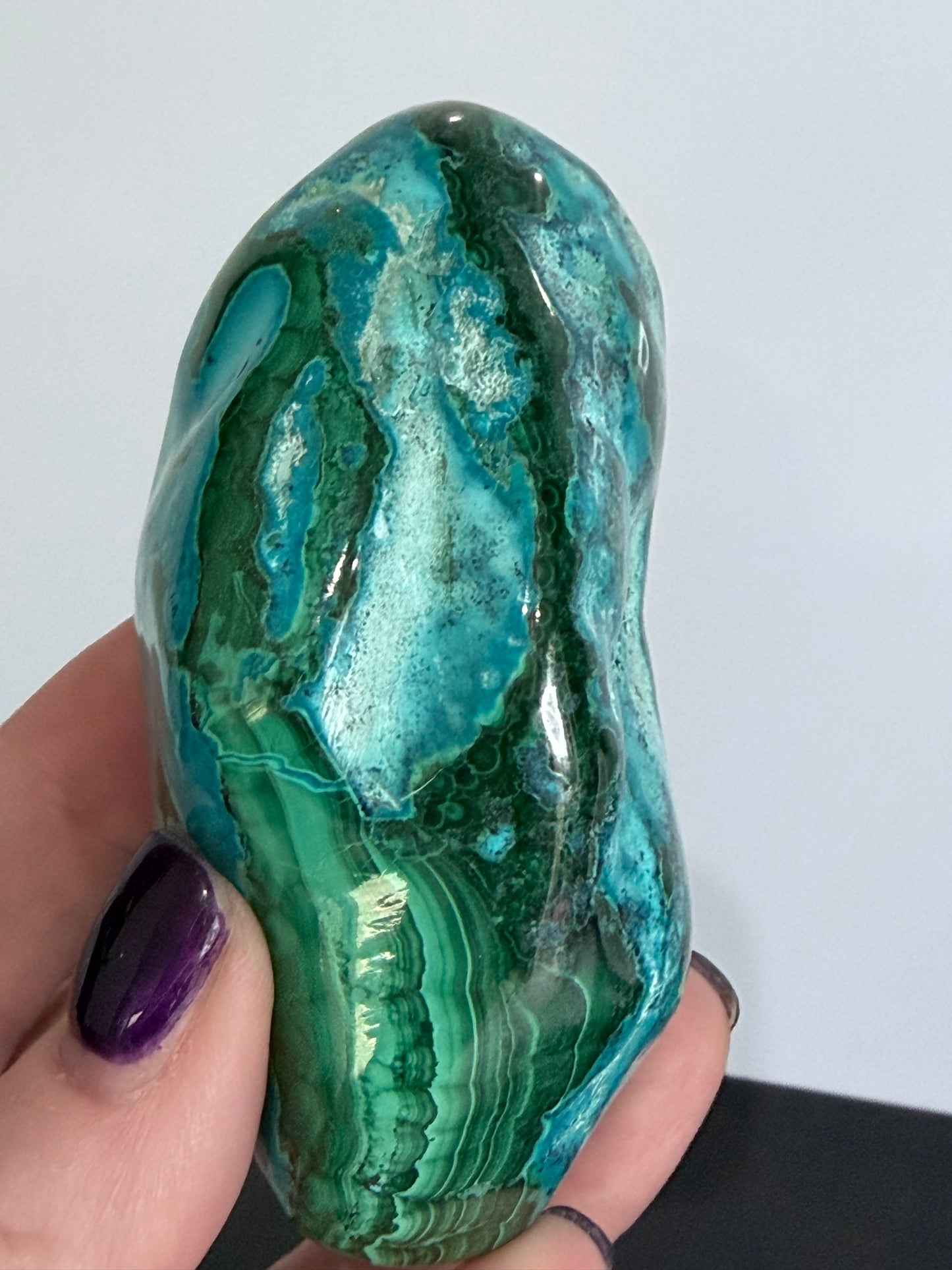 Chrysocolla with Malachite Freeform Premium– Madagascar – 275g -