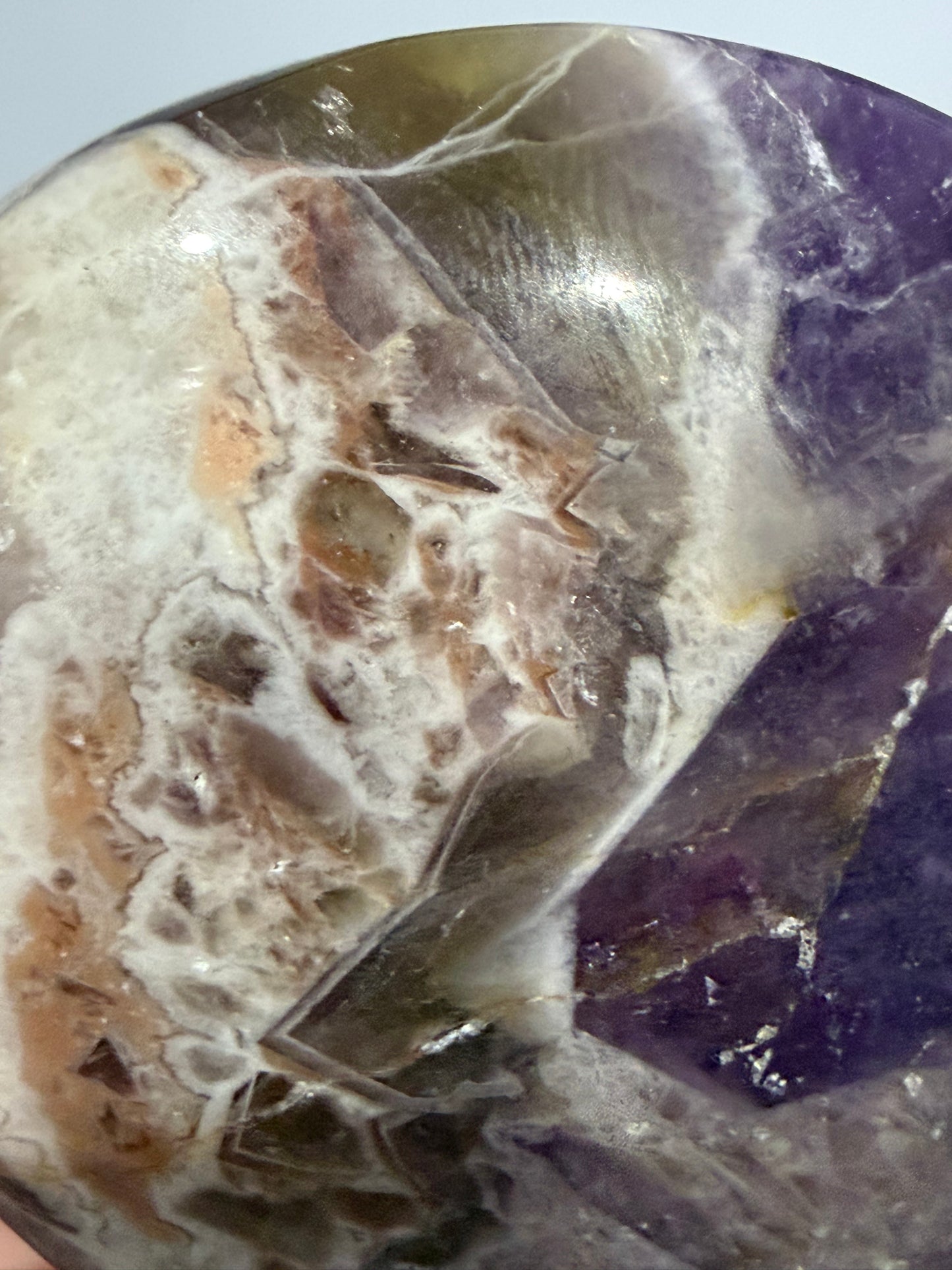 Chevron Amethyst Heart – Self Standing D