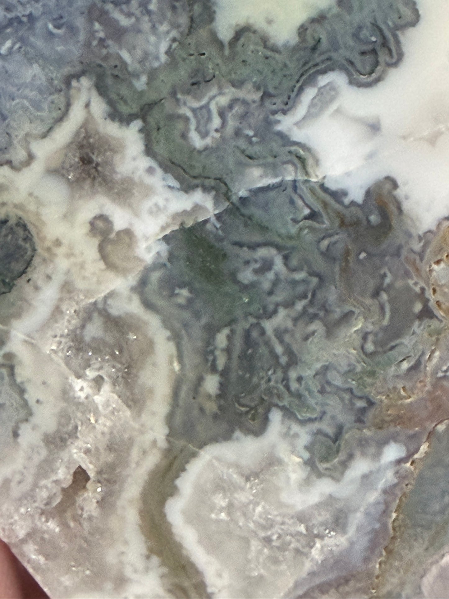 Blue Moss Agate Druzy Heart – Self Standing 

Supports gentle heart healing & self-love